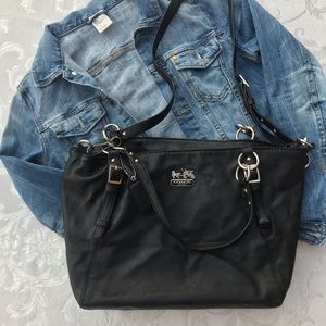 Black Leather Coach Purse